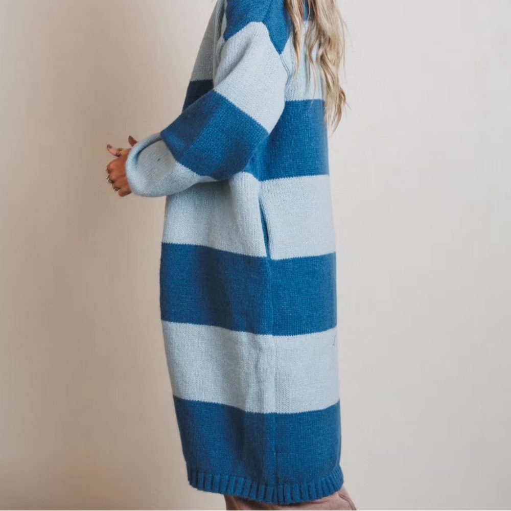 Late Afternoon Striped Cardigan (sold by Three Bird Nest) - Picture 3 of 5